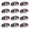 12 Pack: Black Deluxe Sewing Kit in Vinyl Zipper Pouch